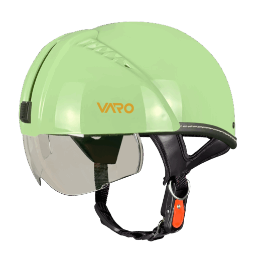 Mũ bảo hiểm nửa đầu kính âm VARO màu xanh mint