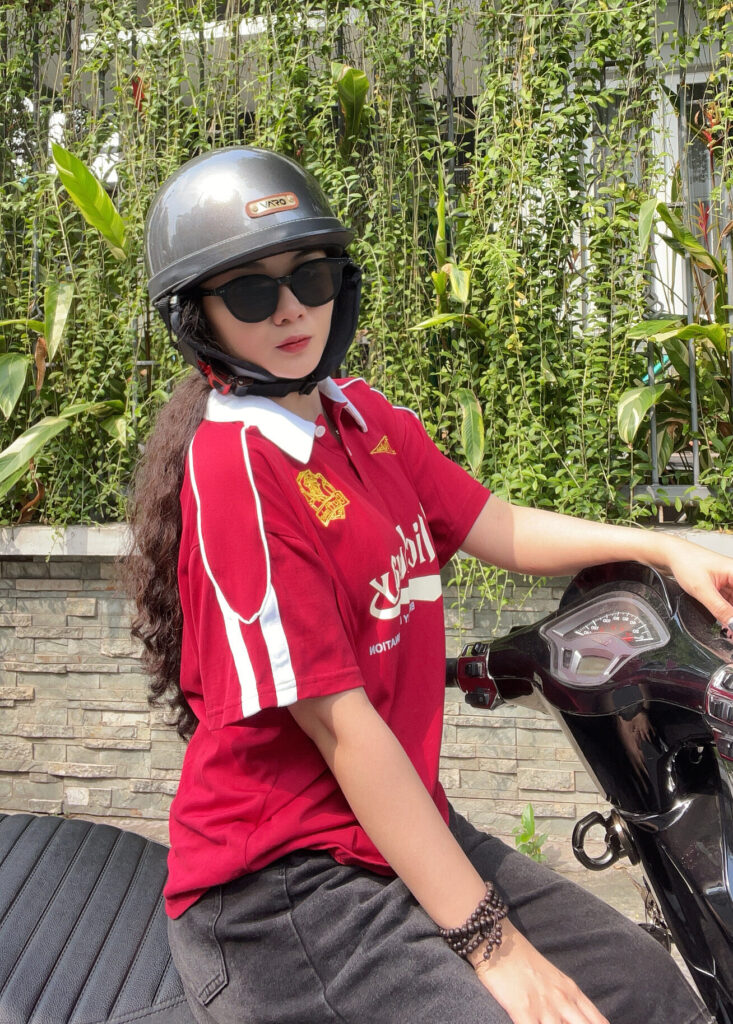 Mẫu đội Varo Bosozoku Xám Chuột Viền Trắng Ốp Đen