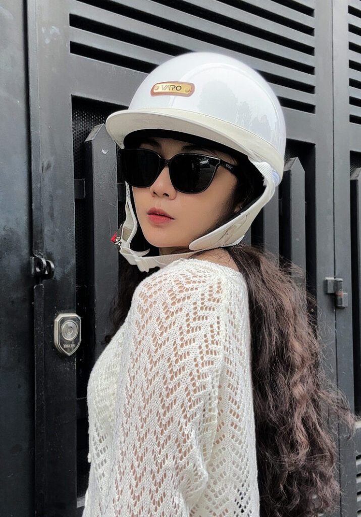 Mẫu đội Varo Bosozoku Trắng Viền Trắng Ốp Tráng