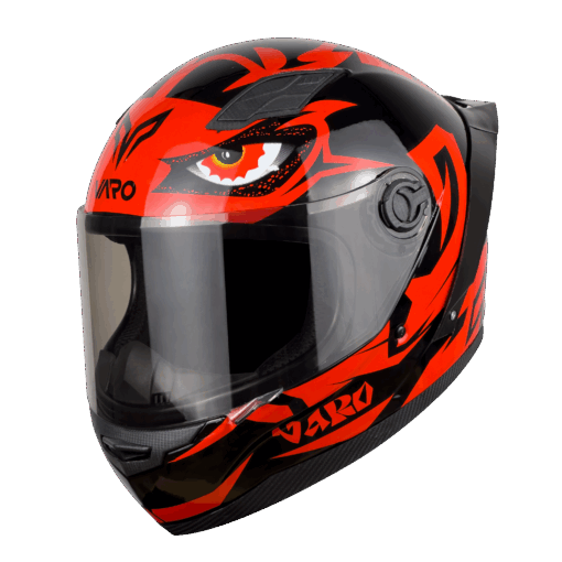 Mũ bảo hiểm Fullface Varo Tem Mắt Rồng Đỏ