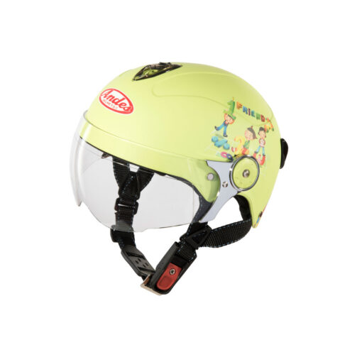 Mũ Bảo Hiểm Trẻ Em Nửa Đầu Có Kính Andes 3S108SK xanh lá