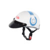 Mũ Bảo Hiểm Nửa Đầu Andes 3SHALY Tem trắng xanh
