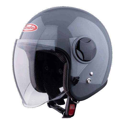 Mũ Bảo Hiểm Andes 3/4 có kính 3S382H xám xi măng