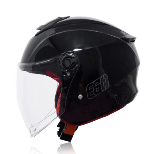 Mũ Bảo Hiểm 3/4 EGO E-3 đen bóng
