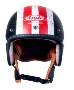 Mũ Bảo Hiểm Andes 3/4 đầu Luxury 111-Tem Nhám-W293- đen