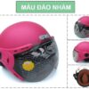 Mũ Bảo Hiểm Nửa Đầu Có Kính GRS A33K màu hồng