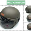 Mũ Bảo Hiểm Nửa Đầu Có Kính GRS A33K màu xám