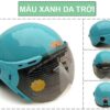Mũ Bảo Hiểm Nửa Đầu Có Kính GRS A33K màu xanh