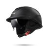 Mũ Bảo Hiểm Nửa Đầu Có Kính Âm LS2 OF590 Rebellion Đen nhám