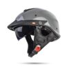 Mũ Bảo Hiểm Nửa Đầu Có Kính Âm LS2 OF590 Rebellion xám