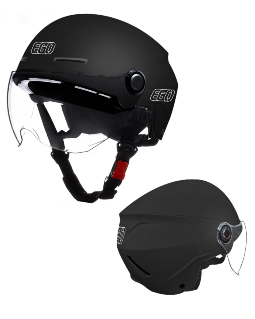 Mũ Nửa Đầu EGO E-23 đen nhám